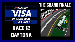 THE GRAND FINALE ROBLOX NASCAR Visa Sim Racing Series Season 12 Race 12 @ Daytona