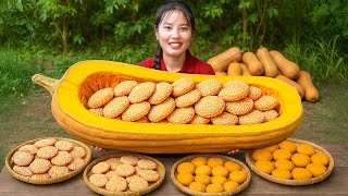 How to make crispy & delicious pumpkin donuts at home with my family to sell at the market