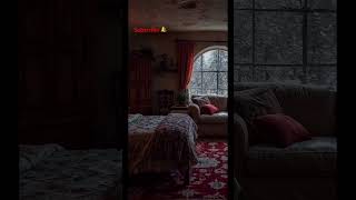 Sound Sleep Relaxing #snow #snowfall #fireplace
