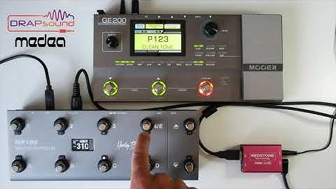 MEDEA & DRAPsound announce REDSTONE: MIDI to USB Bridge for MOOER GE200 !!!