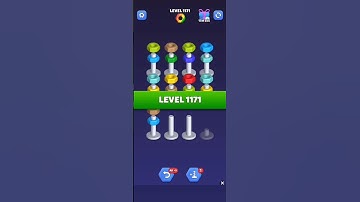 Nut Sort Level 1171 - Color Puzzle Game by Kiwi Fun #games #puzzle #NutSort #NutSortSolution