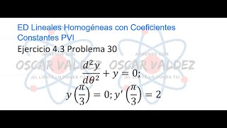 Exercises 4.3 Problem 30 Dennis G. ZILL ED Linear Homogeneous Coefficients Constants PVI