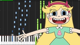 Star vs. the Forces of Evil Theme & Blood Moon Waltz [Piano Tutorial] (Synthesia) // ThePandaTooth