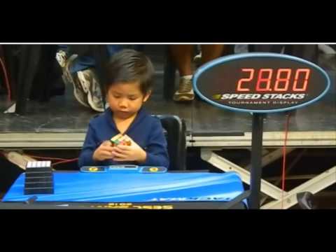 Rubix Cube 4 years Old Kid 39 Seconds