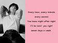 SEVEN JUNGKOOK LYRIC SEVEN JUNGKOOK LYRIC