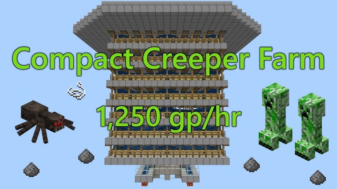 Most optimised proven bedrock creeper farm! 1.18 4000 gunpowder p