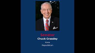Profile of Republican Senator Grassley from Iowa