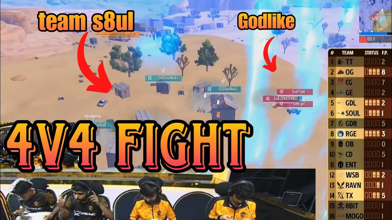 GODLIKE VS TEAM S8UL 4V4 FIGHT IN BGIS 😱😱 ||BGIS HIGHLIGHTS - YouTube