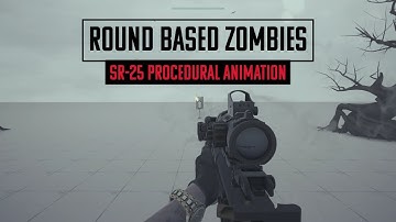 Round Based Zombies - SR-25 Procedural weapon recoil system #codzombiesshort #gamedev