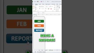 Create a PRO Navigation Bar in Excel! 🚀 #Shorts