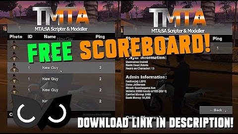 MTA:SA - FREE Roleplay Scoreboard!