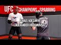 Ufc champs israel adesanya and alexander volkanovski sparring for ufc 276