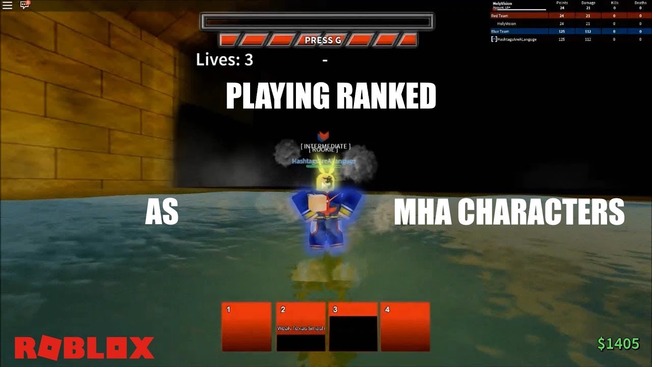 Playing Ranked As Mha Characters Aba Roblox Youtube - aba game roblox