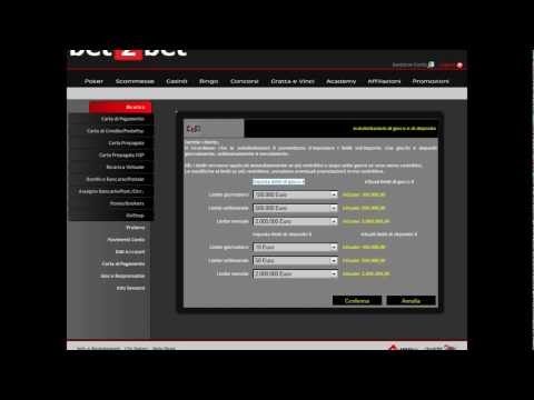 Accesso alle Impostazioni di Gioco Responsabile