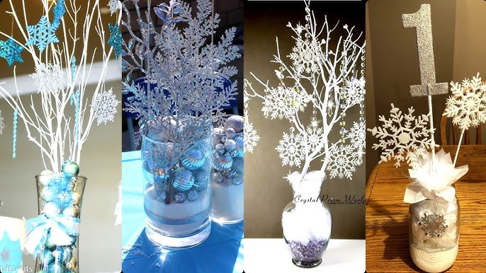 Winter Wonderland Centerpieces DIY, DIY Christmas Decorations, Christmas  DIY