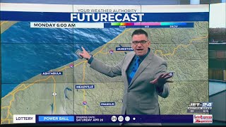 Craig's Monday weather forecast