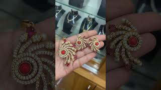 #trending #ytshorts #jewellery #new #cz #ruby #dollar #earrings #premium @piyushjewellers-1gm