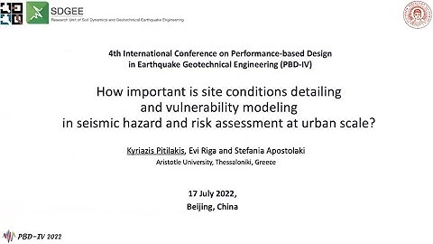 Seismic hazard and risk assessment at urban scale: Kyriazis Pitilakis
