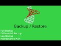 MSSQL BACKUP / RESTORE (FULL-DIFFERENTIAL-LOG) + Maintenance plan