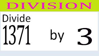 Divide 1371 by 3