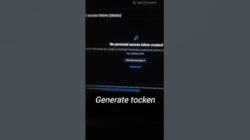 How to generate GitHub assess code! Tocken Generation #github