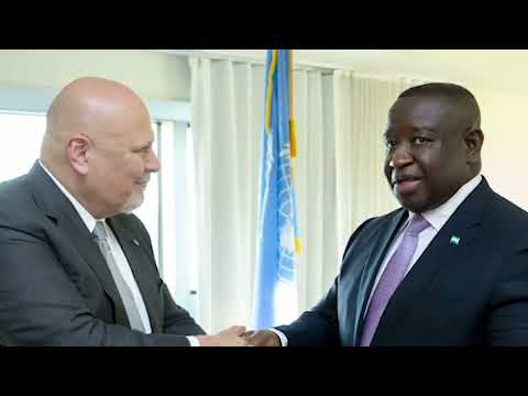 ICC Prosecutor, Karim A. A. Khan Meets President Bio