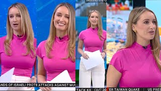 Charlotte Bates Busty in Tight Pink Top - TRT World 3/4/2024