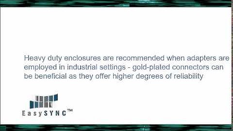 EasySYNC - Specifying a USB-to-Serial Adapter