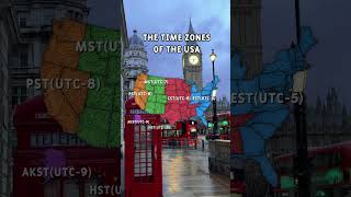Time Zones Of The USA #geographythroughmaps #history #map #shorts #mapping