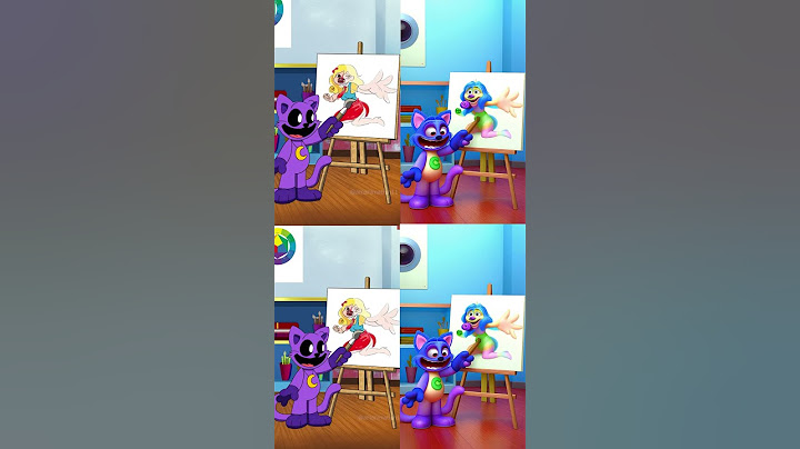 Best Painting Challenge  CatNap x DogDay AI VS Original #catnap  #poppyplaytime #animation