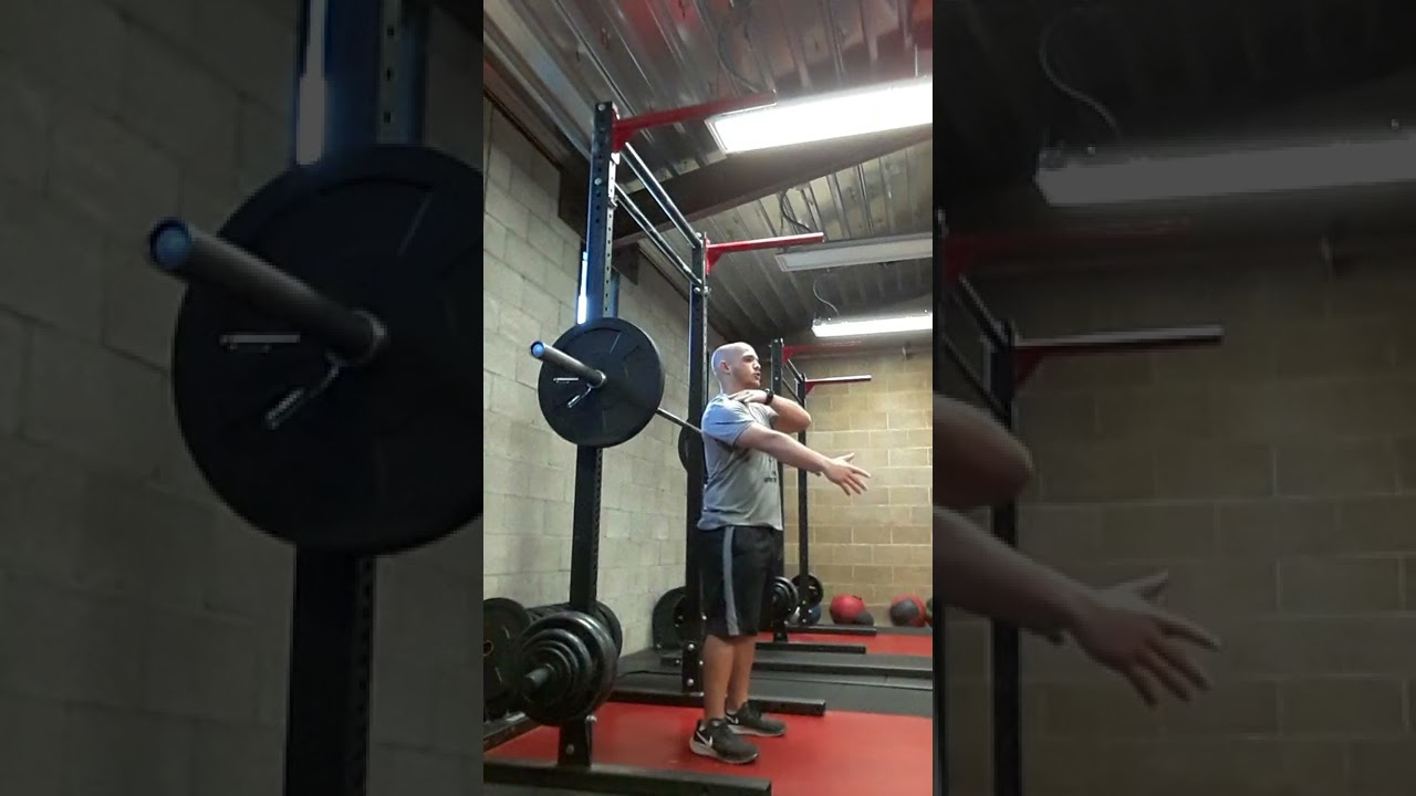 Straight Arm Front Squat - YouTube
