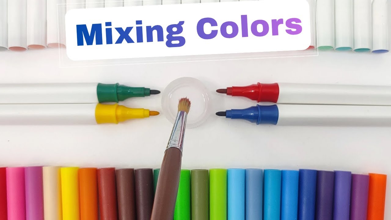 Mixing Colors Relaxing art process (No talking) 