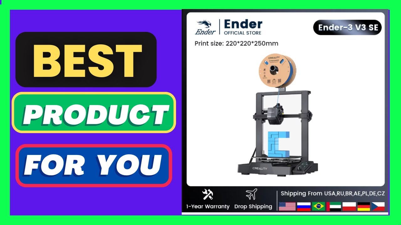 Creality 3D Ender-3 v3 SE Printer Dual Z-axis Capable Sprinte Direct Extruder