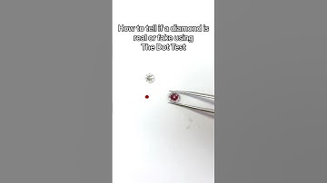 How to tell if a diamond is REAL or FAKE using The Dot Test