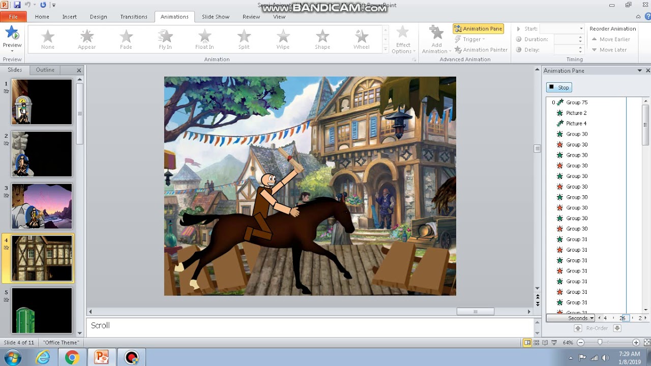 Powerpoint Semi-Animation (lag :( ) - YouTube