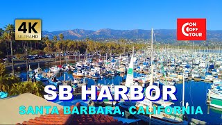 Santa Barbara Harbor Walking Tour | Dec. 2022 | Ambient Sound | Santa Barbara | California [4K]