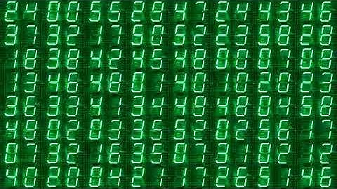 Matrix LED Time Animation Motion Background Stock Video Footage Free For Editing