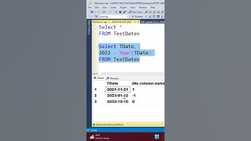 SQL | Update Year part of the date to a constant value |  DATEADD #shorts
