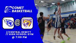 Comet Varsity Basketball vs. the Central DeWitt Sabers  2/23 - BBB