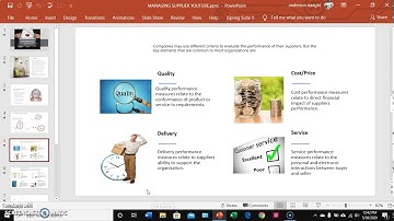Supplier Performance Management