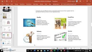 Supplier Performance Management