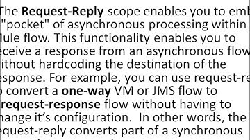 How to use Request Reply Scope