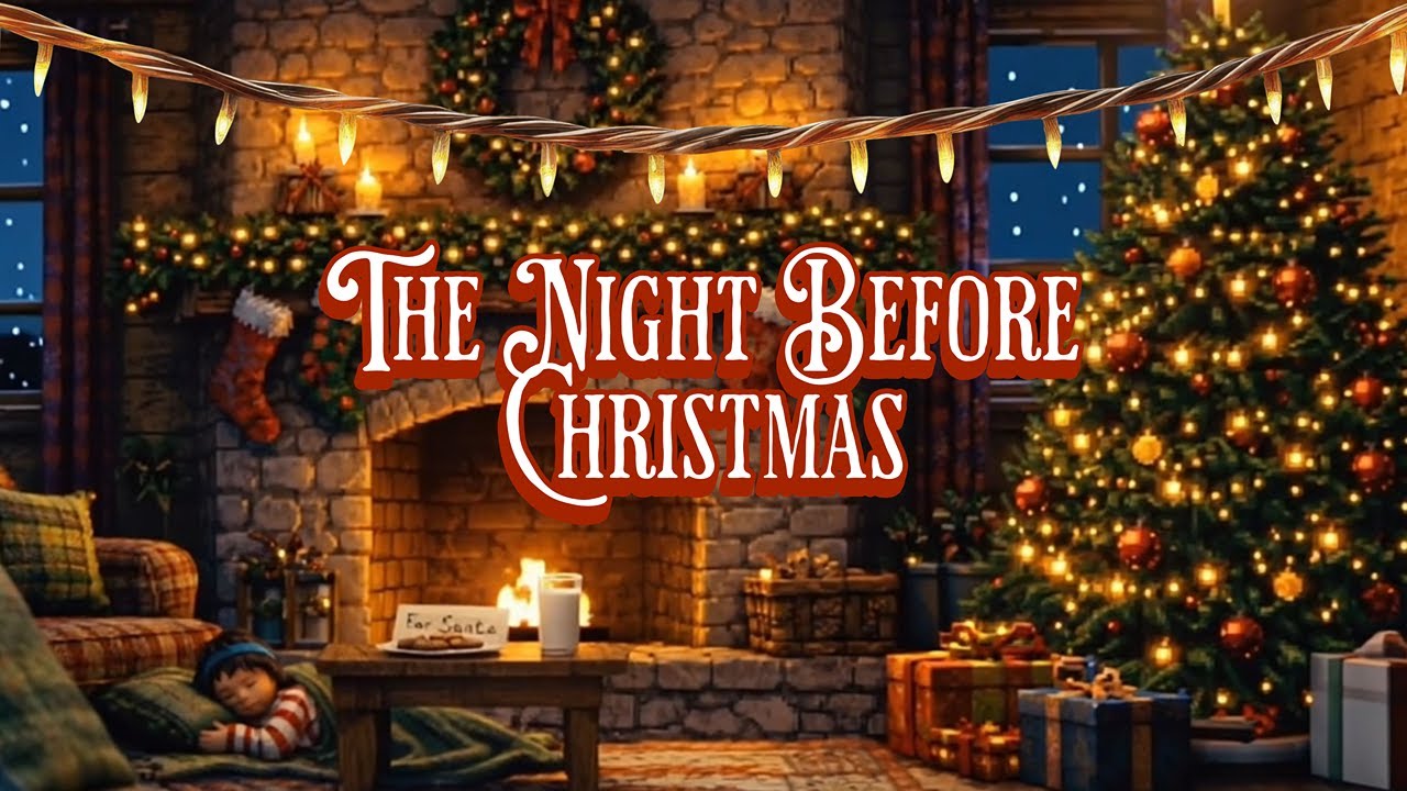 The Night Before Christmas | Ambient Music and Soundscape | Asleep By The Fireplace