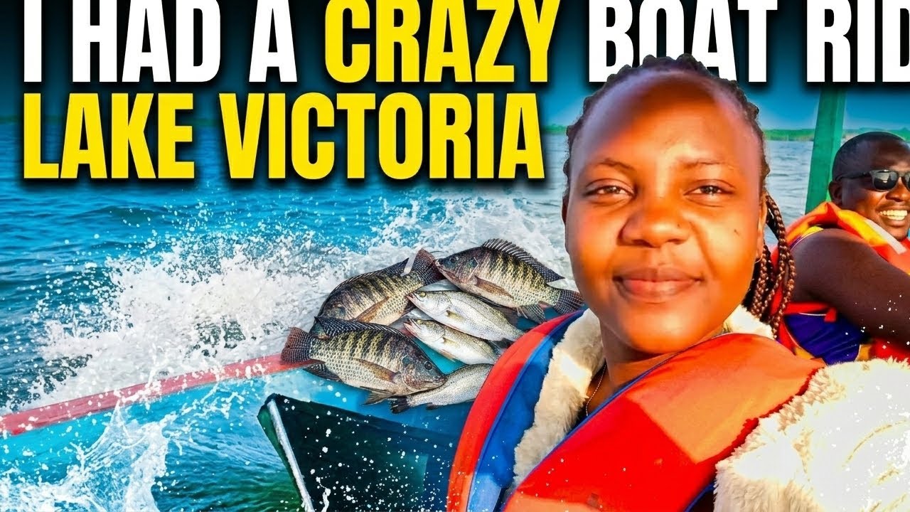 SURVIVING A CRAZY BOAT RIDE ON LAKE VICTORIA (UNEXPECTED)🫦RIDING A BOAT ...