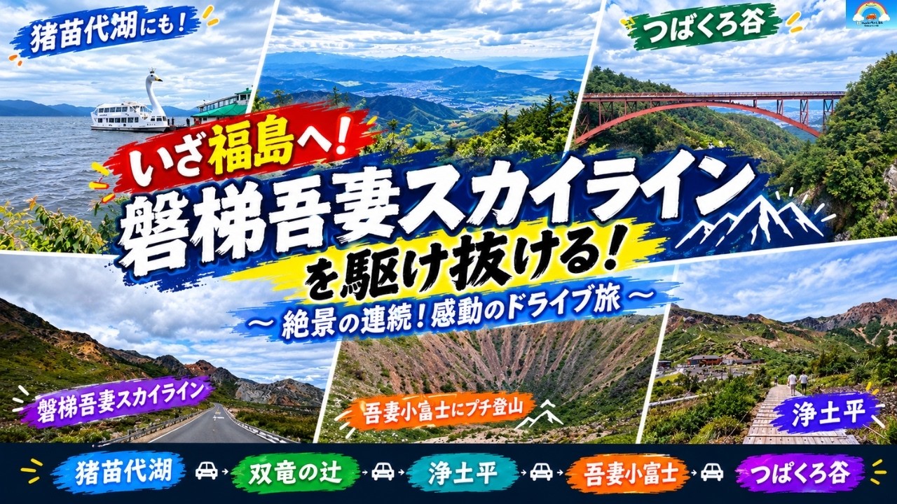 Fukushima Prefecture] Bandai-Azuma Skyline! Driving through the