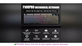 AULA F108 PRO/F108 Mechanical Keyboard Custom 100% Layout RGB Backlight Wireless Bluetooth Hifi Swit