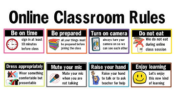 ONLINE CLASSROOM RULES  WITH SUPERB ANIMATION