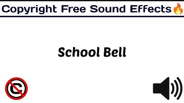 School Bell 🔔/ Popular Sound Effects  / No Copyright ©️ / [ Copyright Free Sound Effect 🔊 ]