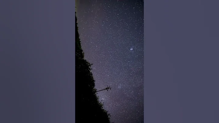Did you spot the meteors?😍🦋 #milkyway #timelapse #meteor #orion #nightsky #travel #shorts
