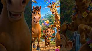 हंगामा हो गया! | Funny Animal Song for Kids #Shorts
